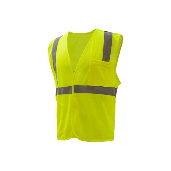 Gss Safety Hi-Vis FR Safety Vest 4XL Class 2 , Hook & Loop 3501-4X - main